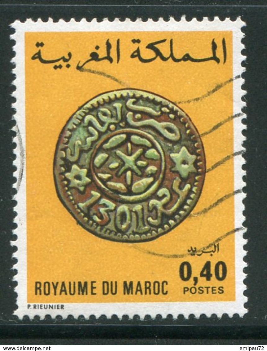 MAROC- Y&T N°746- Oblitéré - Monnaies