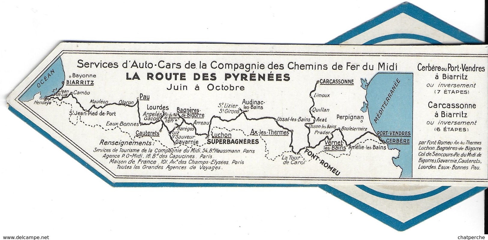 M-P MARQUE-PAGE SIGNET BOOKMARK TOURISME TRANSPORT CHÂTEAUX DE LA LOIRE  ROUTE DES PYRÉNÉES  P.O. MIDI - Bladwijzers