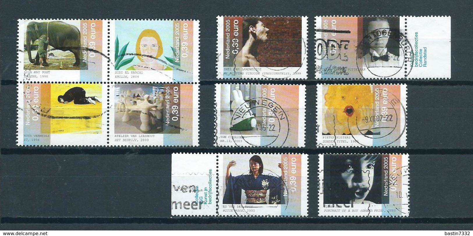 2005 Netherlands Complete Set Art,kunst Used/gebruikt/oblitere - Gebruikt