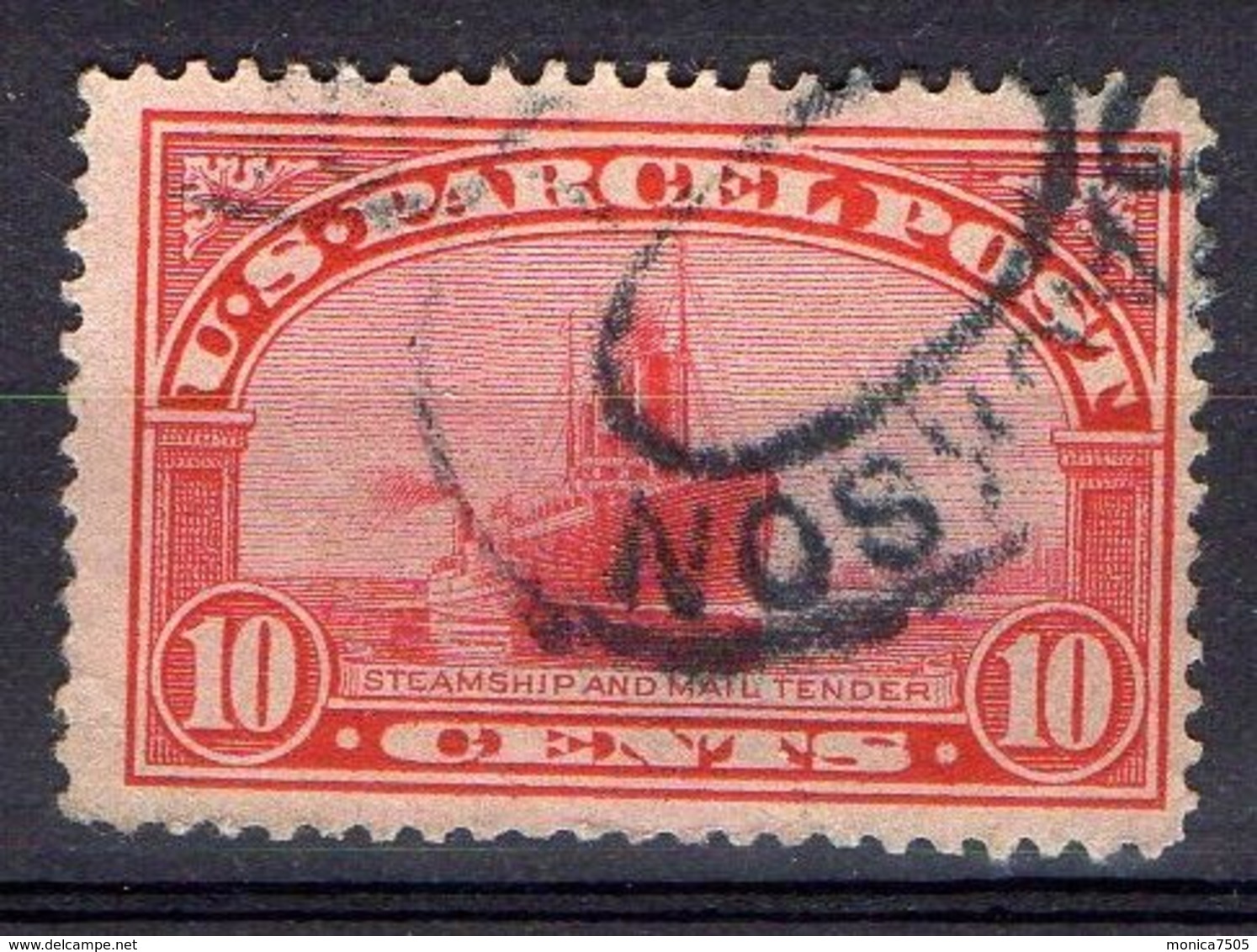 ETATS-UNIS (  COLIIS  POSTAUX ) Y&T  N° 6  TIMBRE  BIEN  OBLITERE  . - Used Stamps