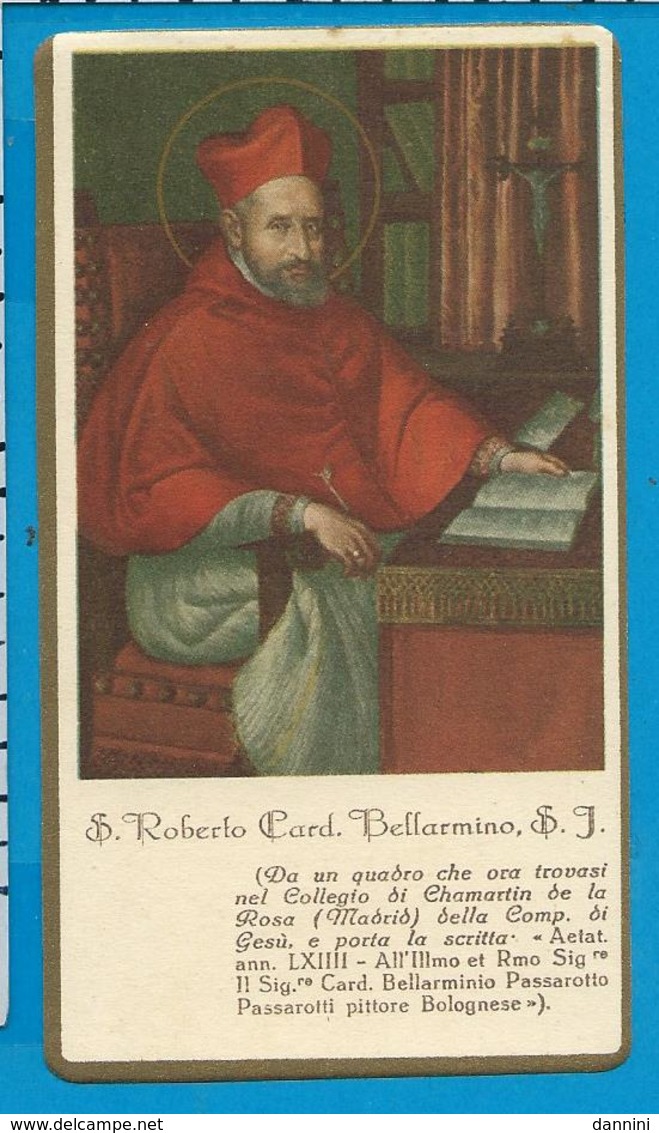 Holycard    St. Roberto Card. Bellarmino - Images Religieuses