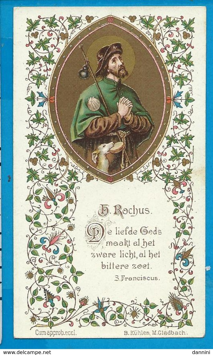 Holycard    St. Rochus - Images Religieuses