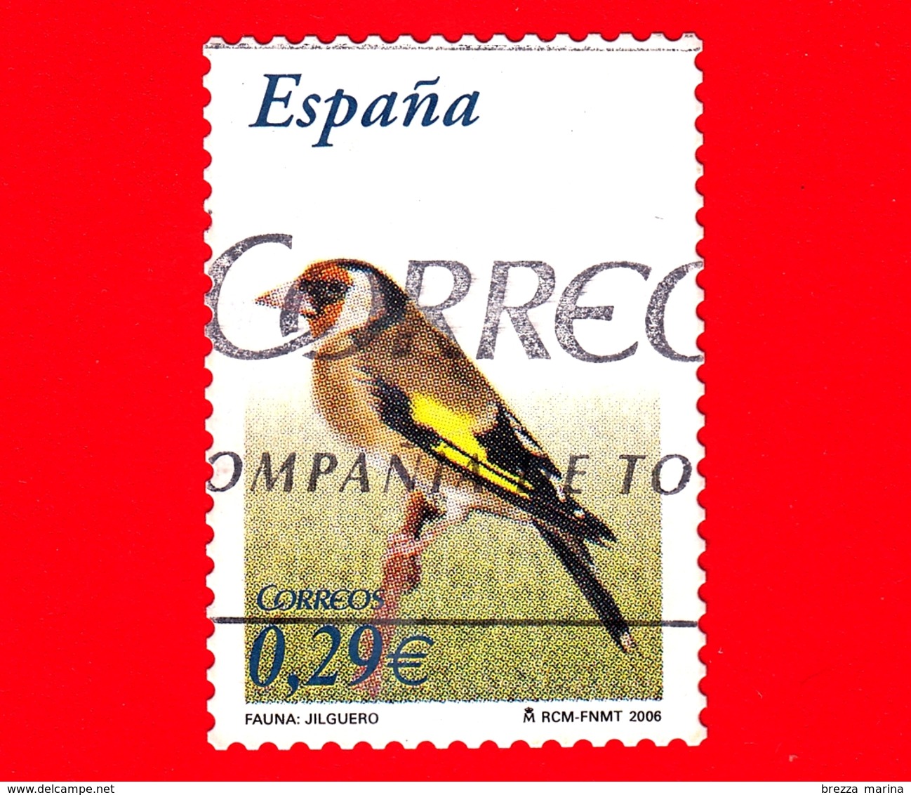 SPAGNA - Usato - 2006 - Flora E Fauna - Uccelli - Cardellino - Carduelis Carduelis - 0.29 - Usati