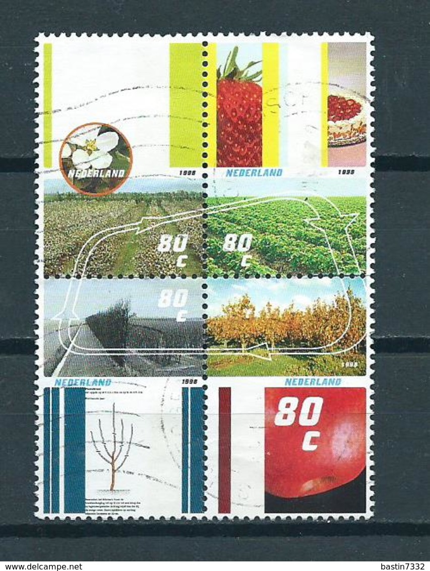 1998 Netherlands Complete Set Four Seasons Used/gebruikt/oblitere - Gebruikt