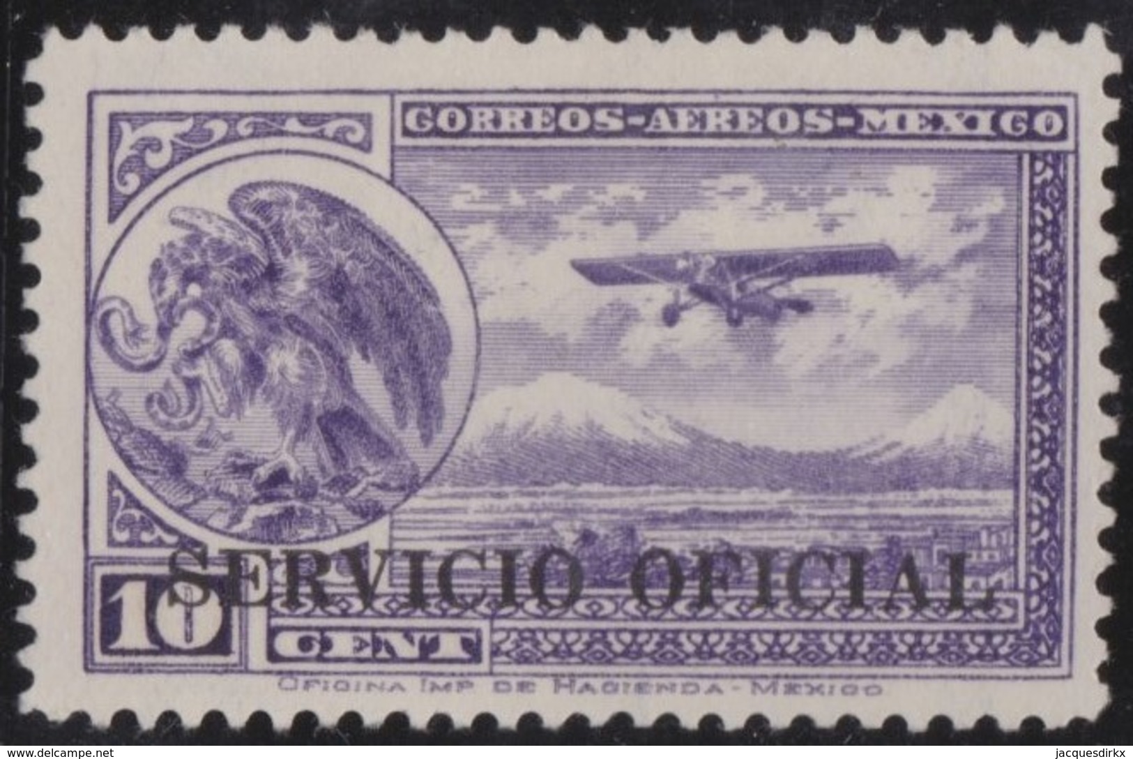 Mexico    .     Yvert  .   Airmail  S 18 .      *    .            Ongebruikt  .     /   .    Mint-hinged - Mexico