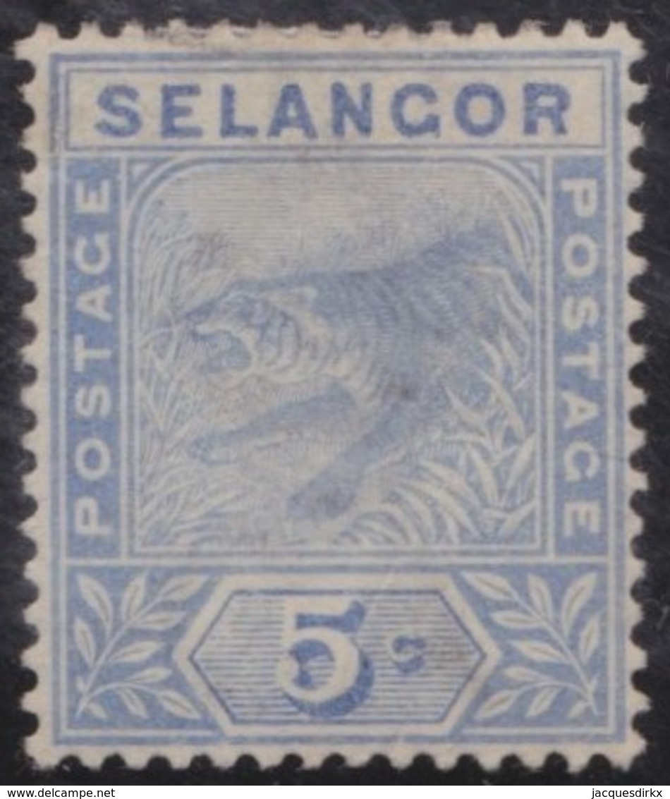 Selangor              .     Yvert  .  11     .      *    .            Ongebruikt  .     /   .    Mint-hinged - Selangor