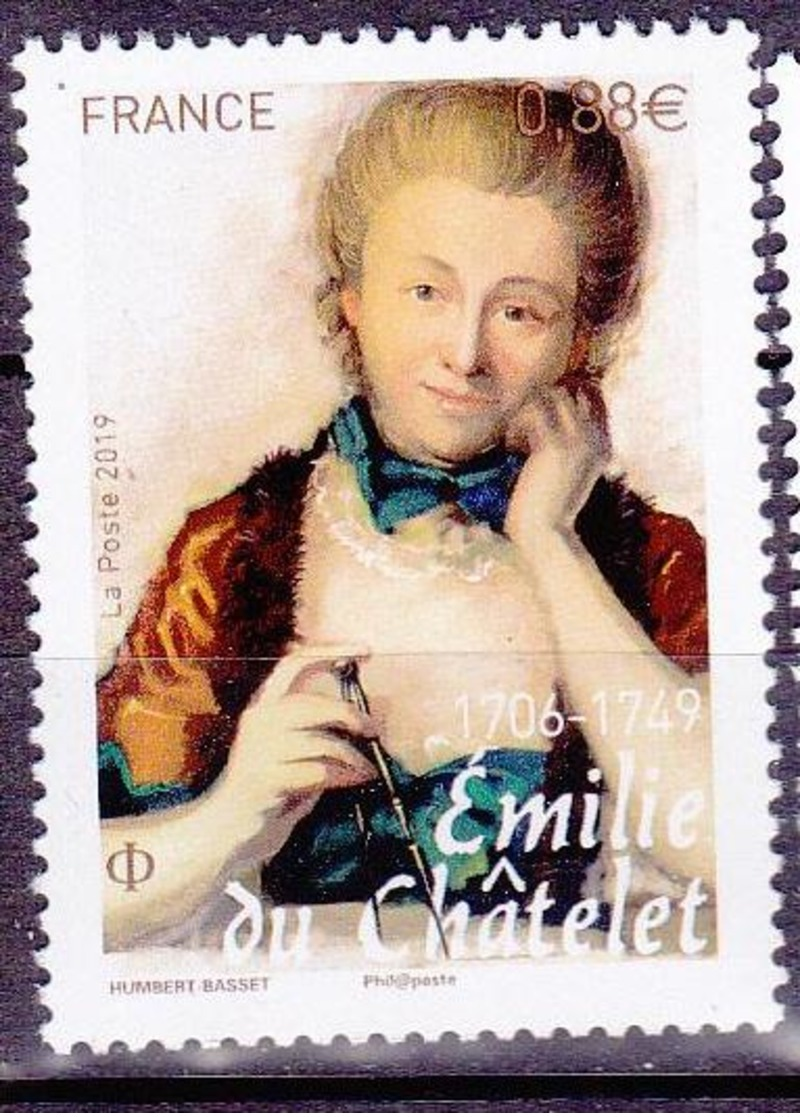 FRANCE 2019 EMILIE DU CHATELET  MNH** - Unused Stamps