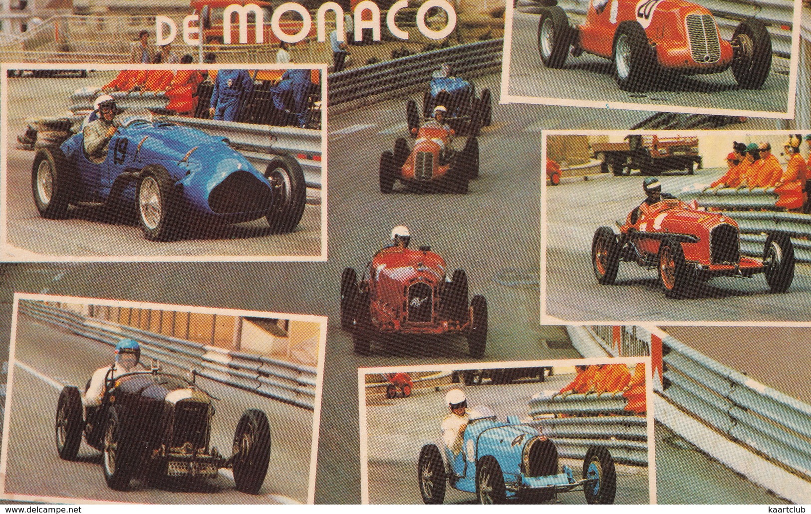 GRAND PRIX De MONACO: 1930's RACING CARS: MERCEDES, BUGATTI, ALFA ROMEO, MASERATI  - F1 - Grand Prix / F1