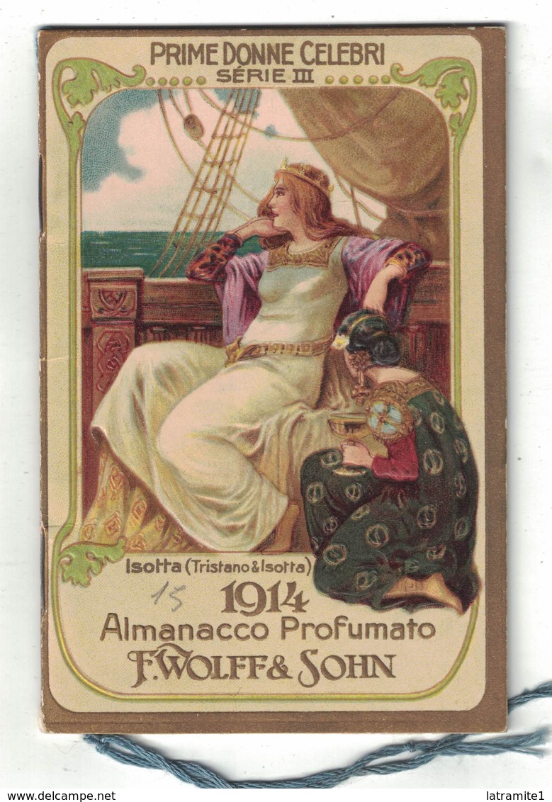 CALENDARIETTO ALMANACCO  1914  F. WOLFF & SOHN  PRIME DONNE CELEBRI Serie III - Altri & Non Classificati