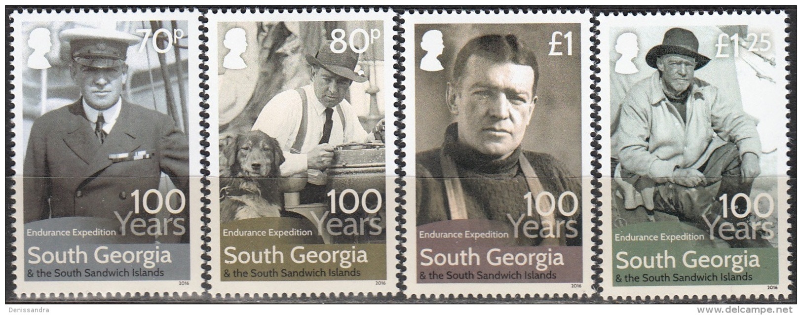 South Georgia & South Sandwich Islands 2016 100 Ans Expédition Endurance Ernest Shackleton Neuf ** - Georgia Del Sud