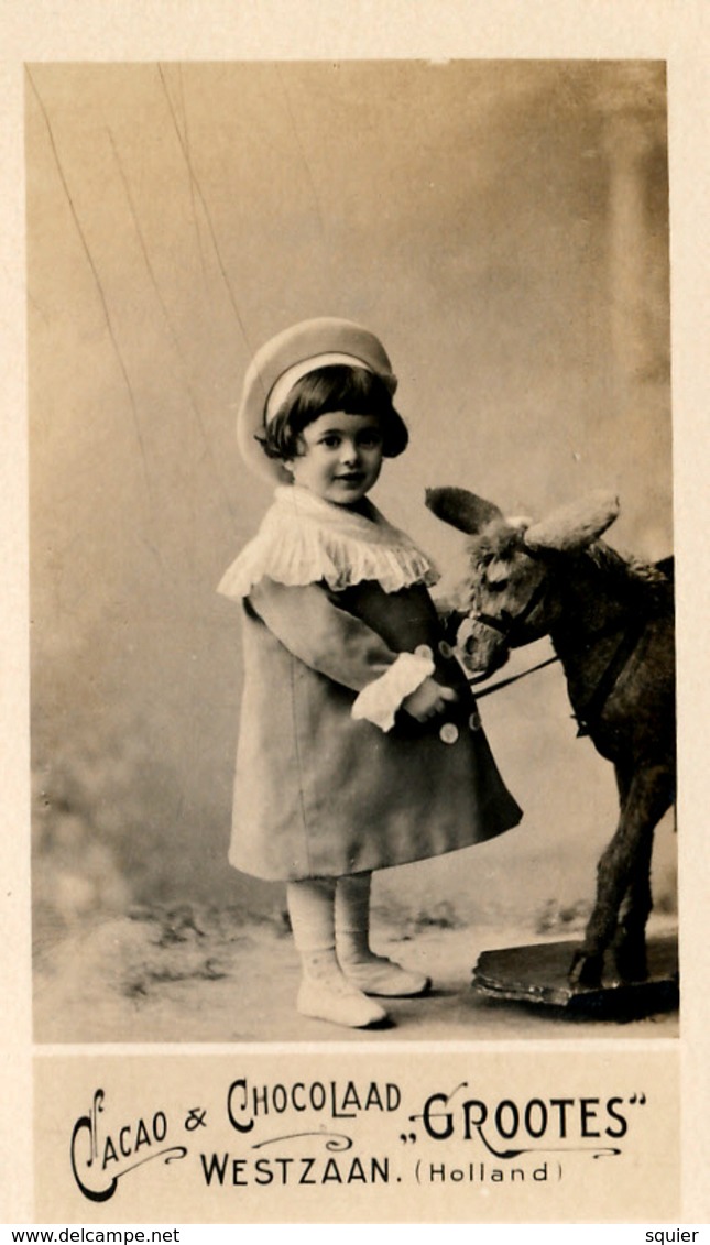 Early Advertisement Card, Me And My Donkey, Real Photo, Grootes, Westzaan - Andere & Zonder Classificatie