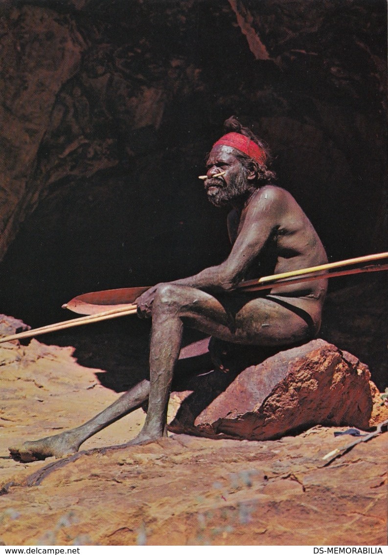 Australian Aboriginal Tribesman W Spear - Unclassified