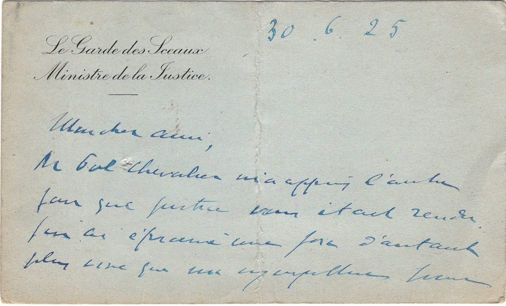 Theodore Steeg 1925/ Garde Des Sceaux, Ministre De La Justice  1868 (Libourne)  1950 (Paris) - Autres & Non Classés