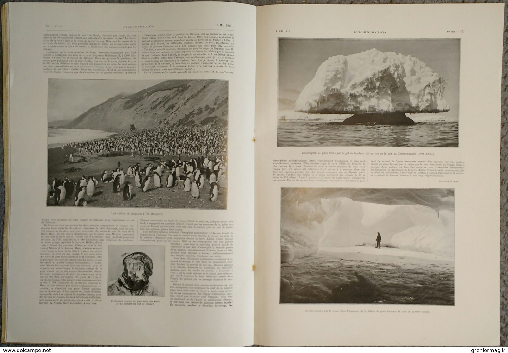 L'Illustration 3715 9 mai 1914 François Joseph/Zapata Vera-Cruz/Expédition polaire Mawson/Entre la Grèce et l'Albanie