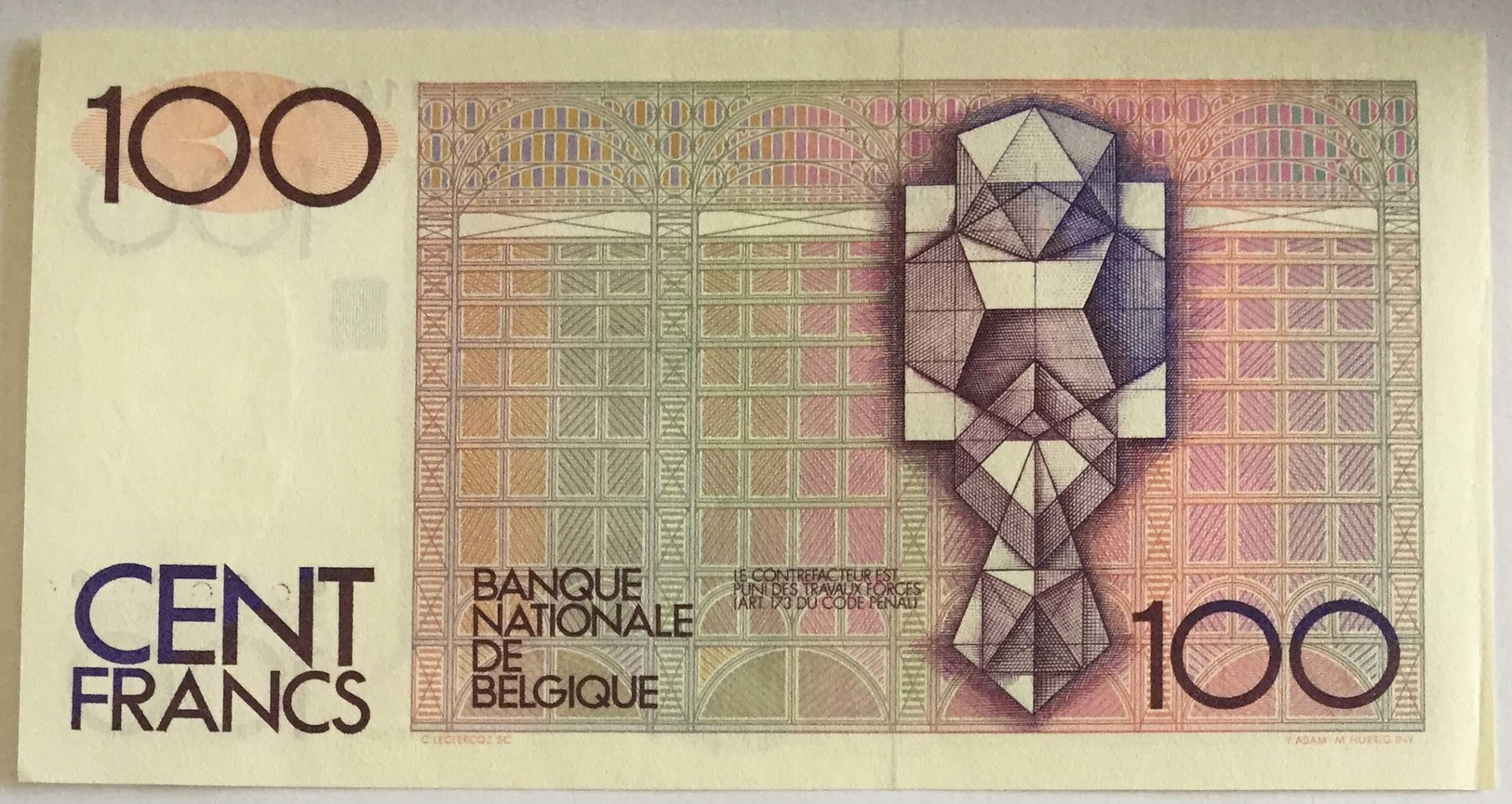 Banque Nationale De Belgique - Cent Francs - 100 Francs