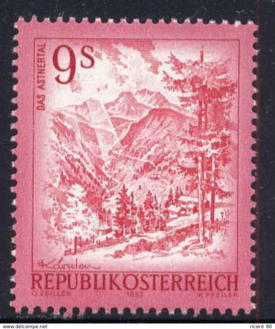 Timbre Neuf** D'autriche, N°1559 Yt, Paysage, Asten En Carinthie, Les Dolomites - Neufs