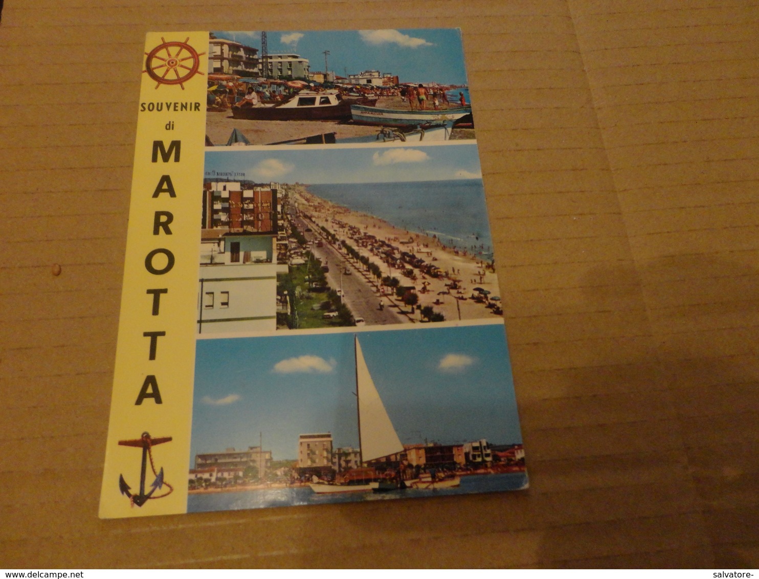 CARTOLINA SOUVENIR DI MAROTTA-VIAGGIATA ANNI 70 - Pesaro