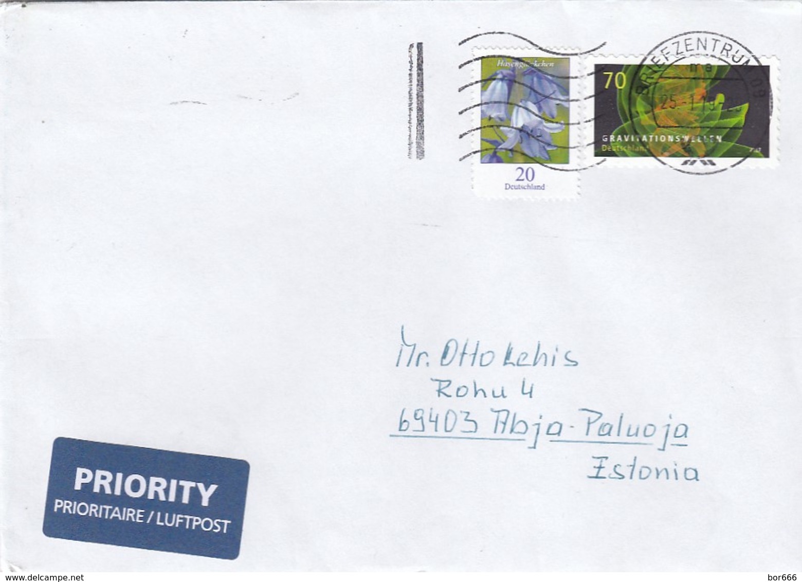 GOOD GERMANY Postal Cover To ESTONIA 2019 - Good Stamped: Flower ; Gravitation - Covers & Documents