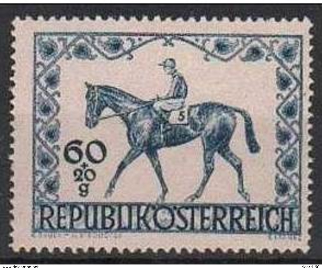 Timbres Neufs** D'autriche, N°674 Yt, Derby Hippique De Vienne, Cheval - Neufs