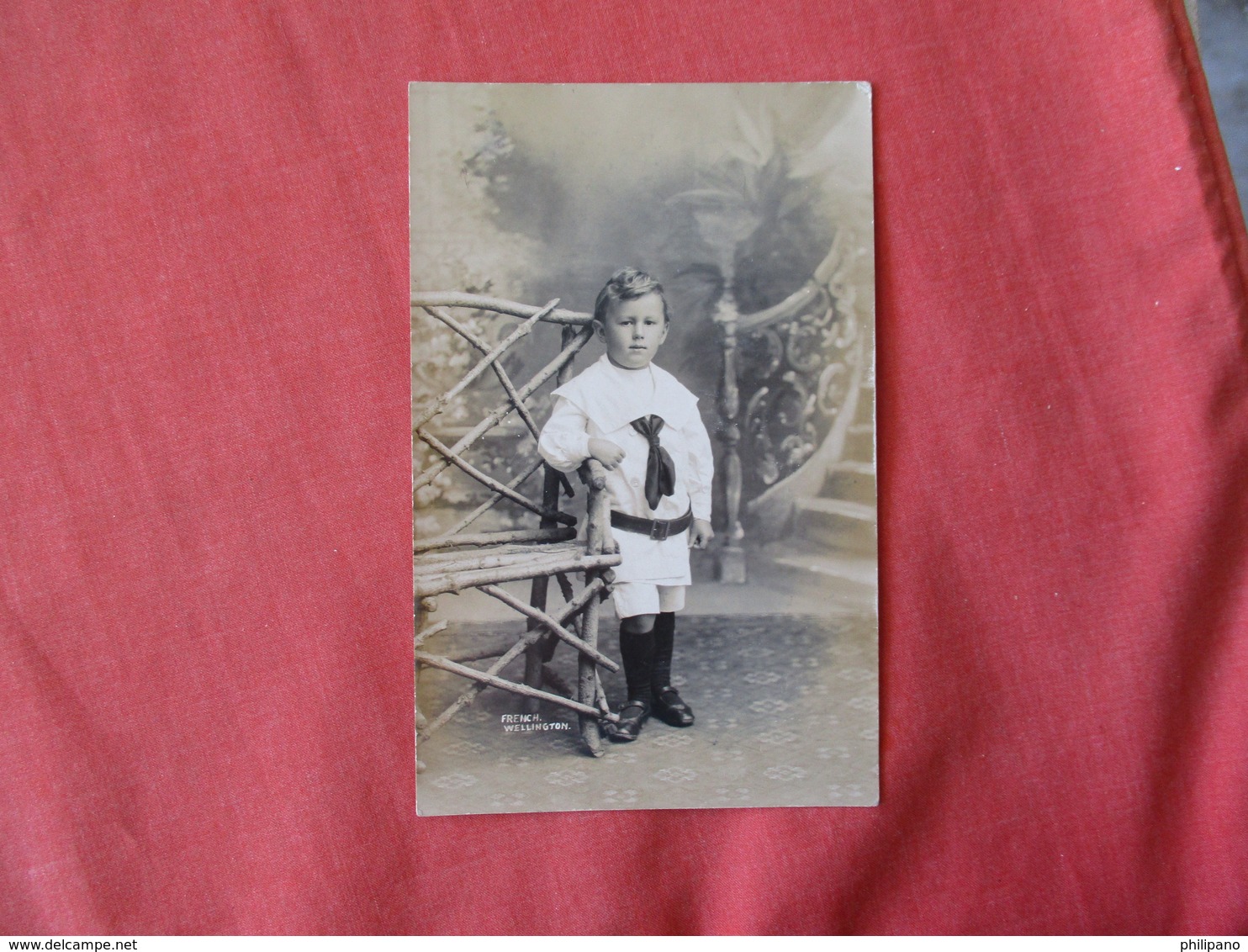 RPPC  Young Boy  --French Wellington ?? New Zealand    Ref 3177 - A Identifier