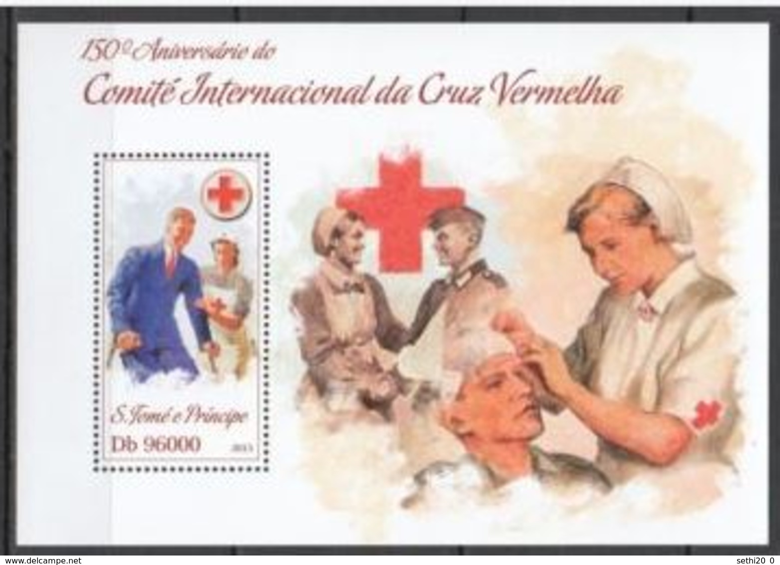 Saint Thomas  2013 Nobel Red Cross Croix Rouge  MNH - Prix Nobel