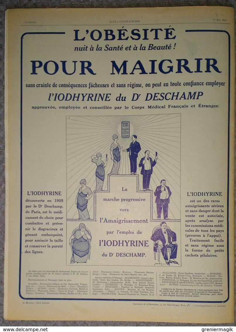 L'Illustration 3716 16 mai 1914 Empire africain de la France Taza Borkou Biskra-Touggourt/Vera-Cruz/Sacha Guitry/Maroc