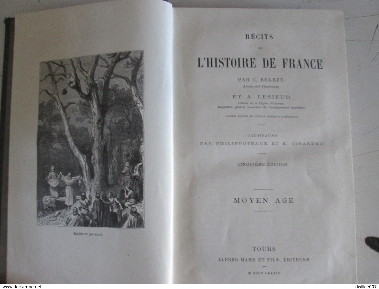 Récits De L'Histoire De France. Moyen Age. Par Beleze Et Lesieur  1874 - 1801-1900