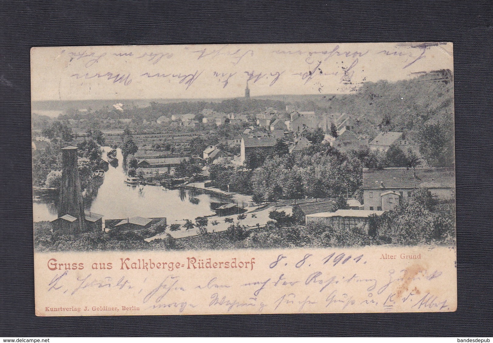 AK Gruss Aus Kalkberge Rüdersdorf - Alter Grund ( J. Goldiner) - Rüdersdorf
