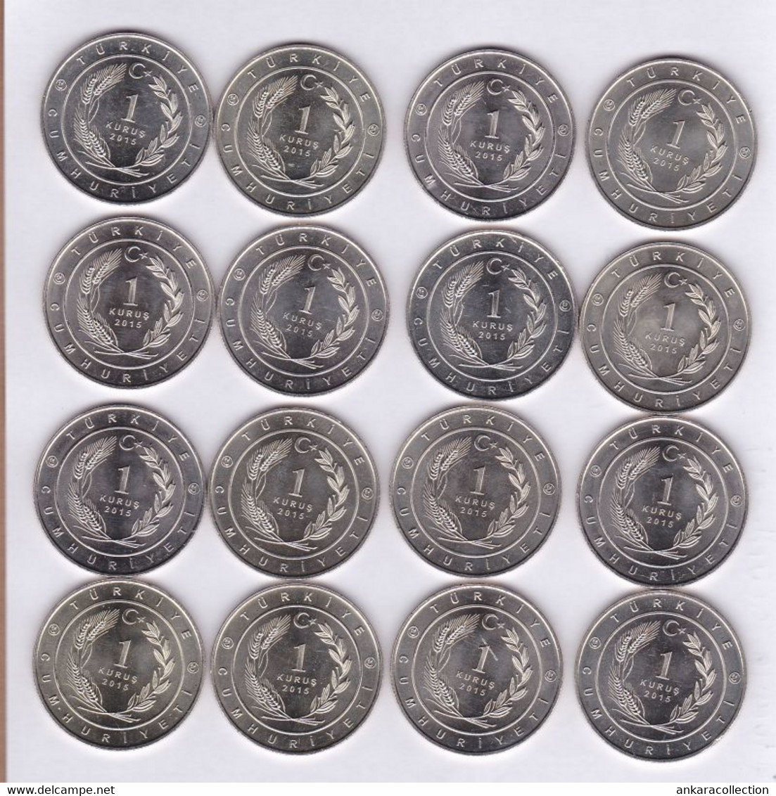 AC - TURKISH STATES IN HISTORY - 16 PIECES COINS COMMEMORATIVE COINS TURKEY 2016 - Turquie