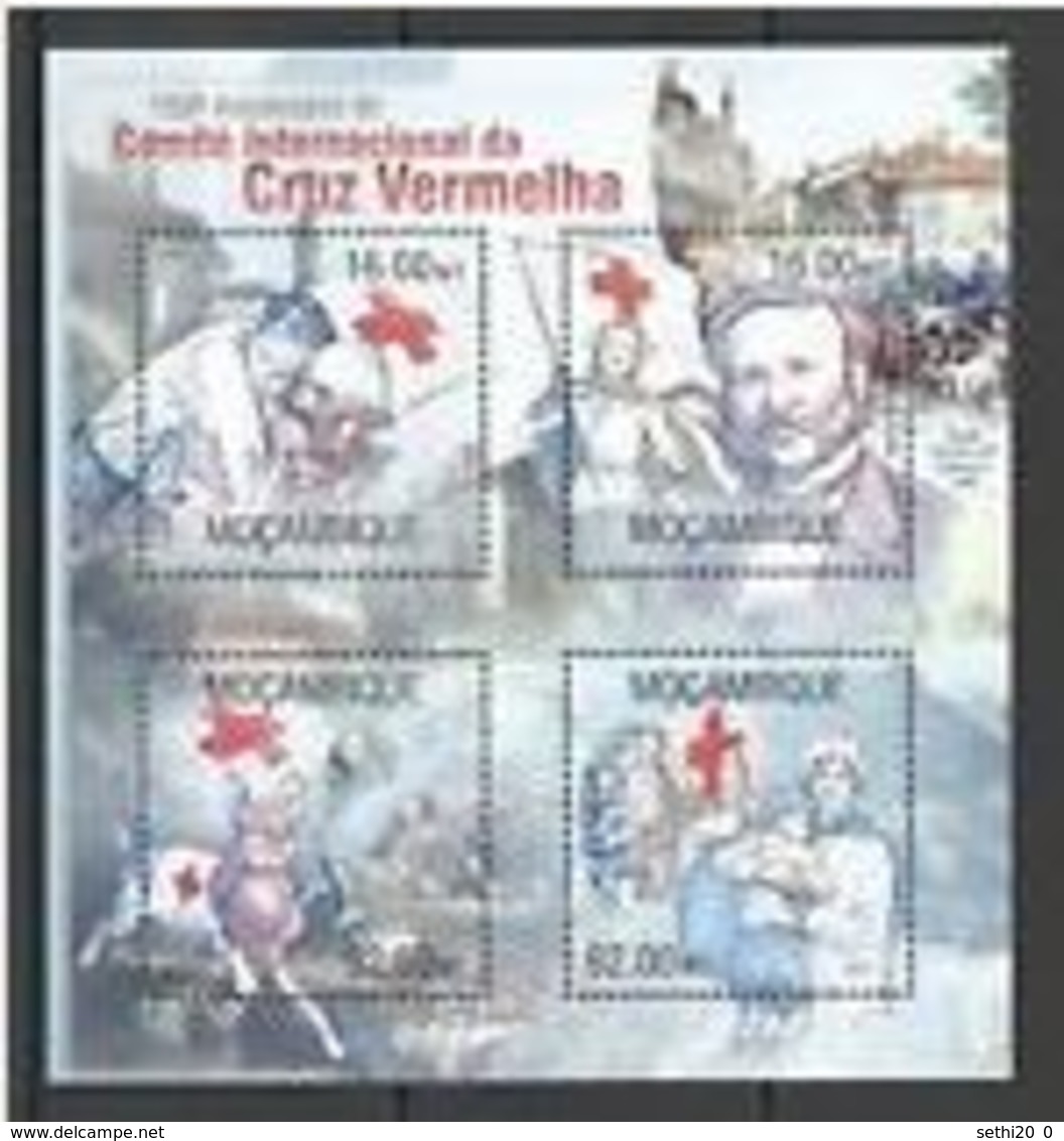 Mozambique 2013 Nobel Red Cross Croix Rouge  Henry DUNANT  MNH - Prix Nobel