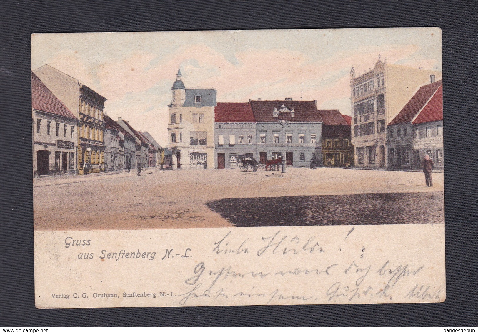 AK Gruss Aus Senftenberg ( C.G. Grubann Cachet Bahnpost Dresden Lubbenau Zug 939) - Senftenberg