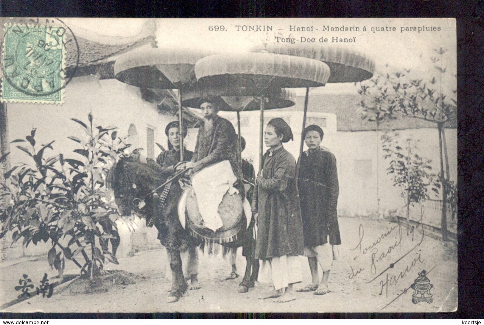 Vietnam - Tonkin Hanoi - Mandarin A Quatre Parapluies Tong Coc - 1908 - Vietnam