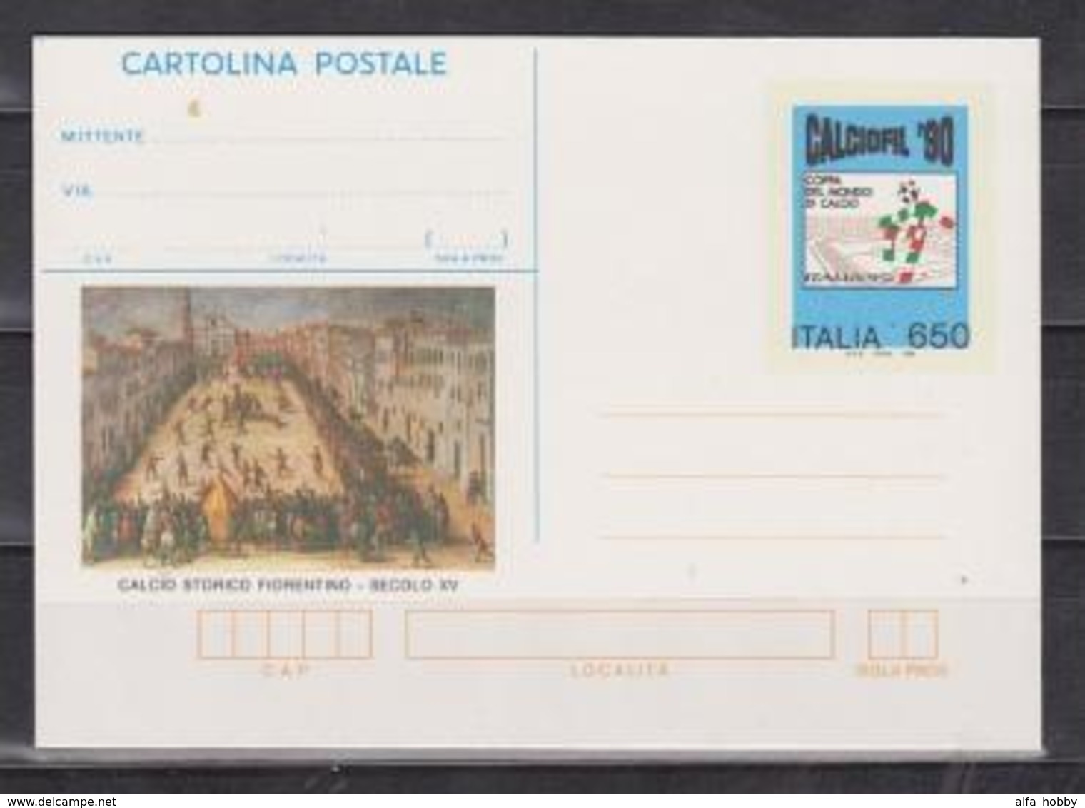 Italy 1990, World Cup, Card - 1990 – Italien