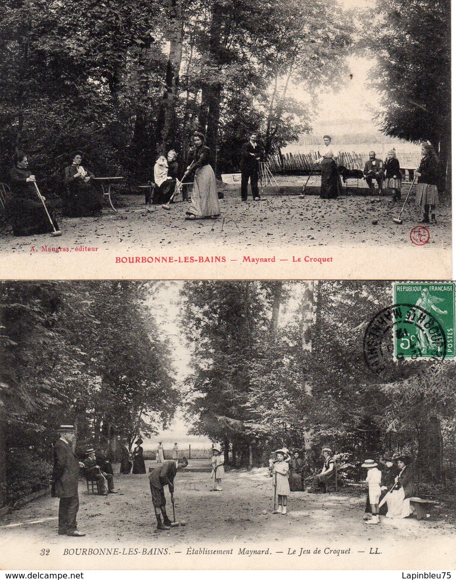 CPA 52 Haute-Marne Bourbonne-les-Bains Maynard Le Jeu De Croquet - Bourbonne Les Bains