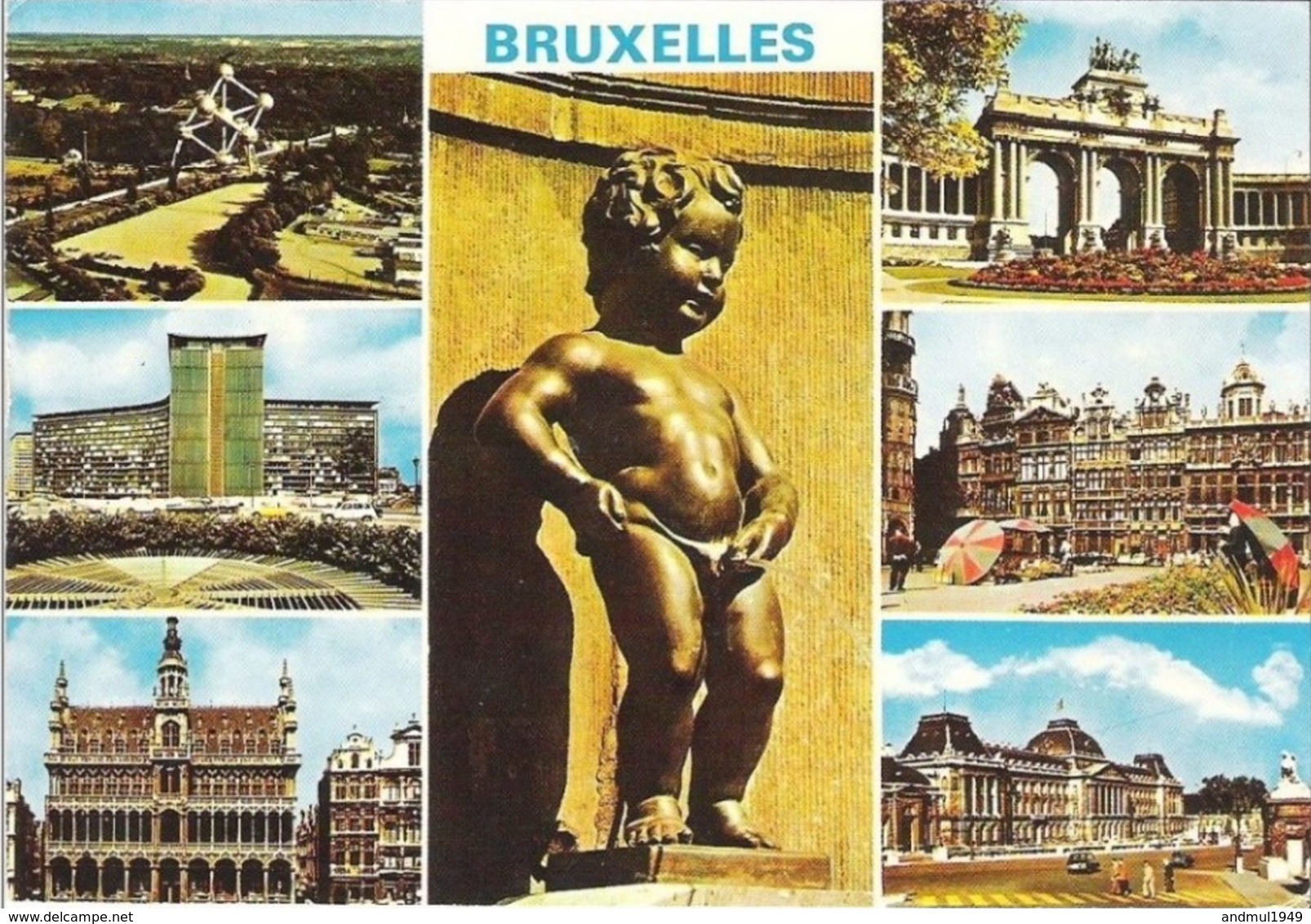 BRUXELLES - Multi-vues - Oblitération De 1982 - Multi-vues, Vues Panoramiques