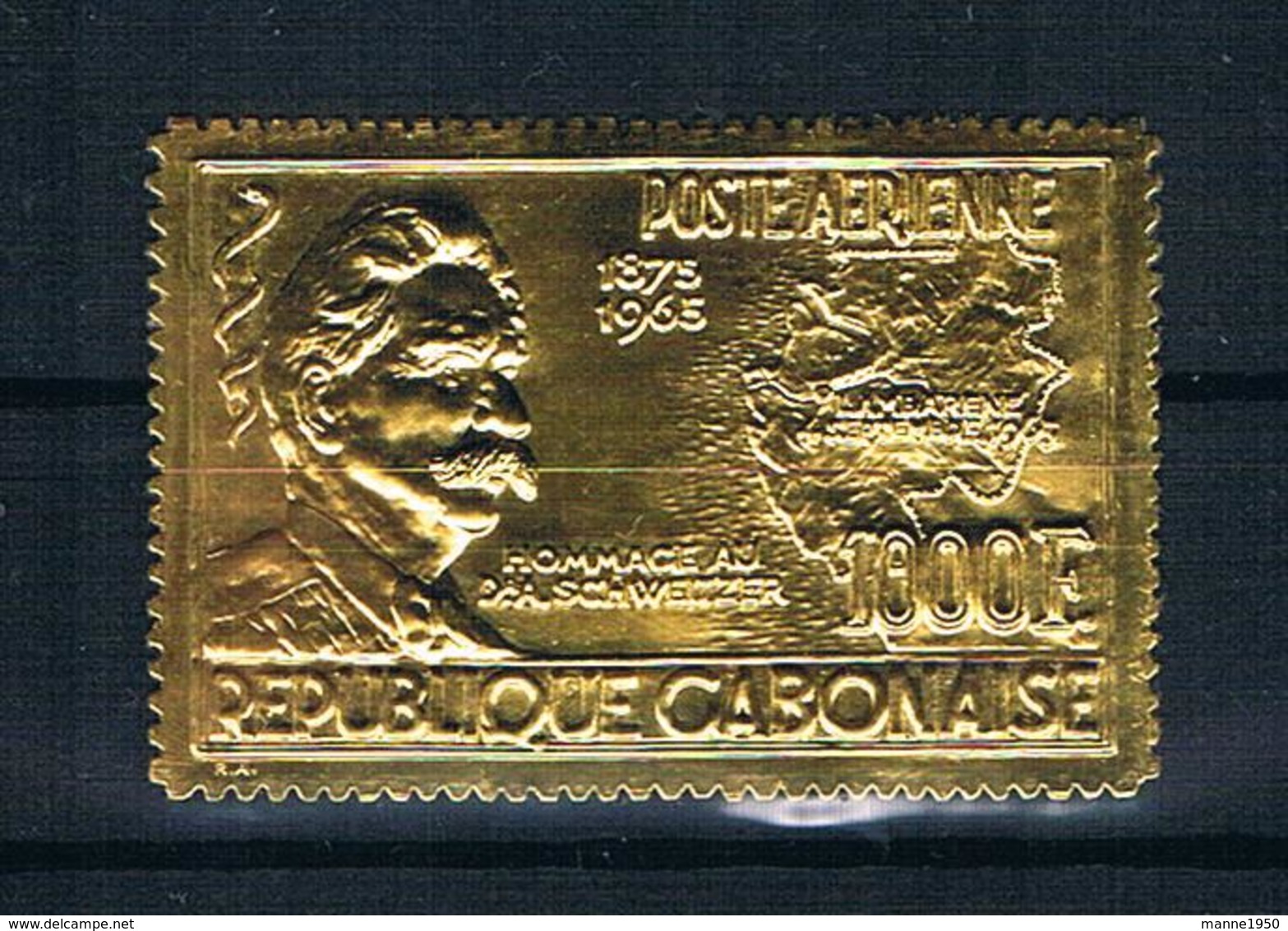 Gabun 1965 Nobelpreis Mi.Nr. 233 ** Gold - Gabun (1960-...)