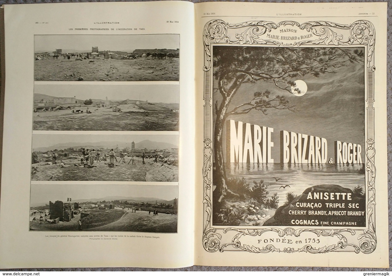 L'Illustration 3717 23 mai 1914 Etats-Unis au Mexique/Liaison Algérie-Maroc/Canal de Panama/Procès Hansi Colmar/Train