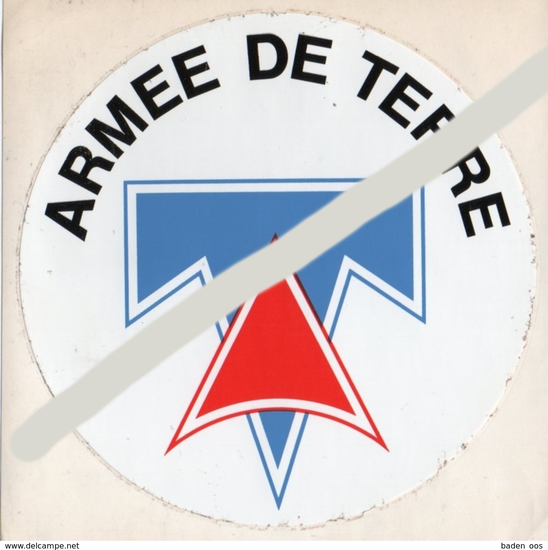 Autocollant :  Armée De Terre - Documents