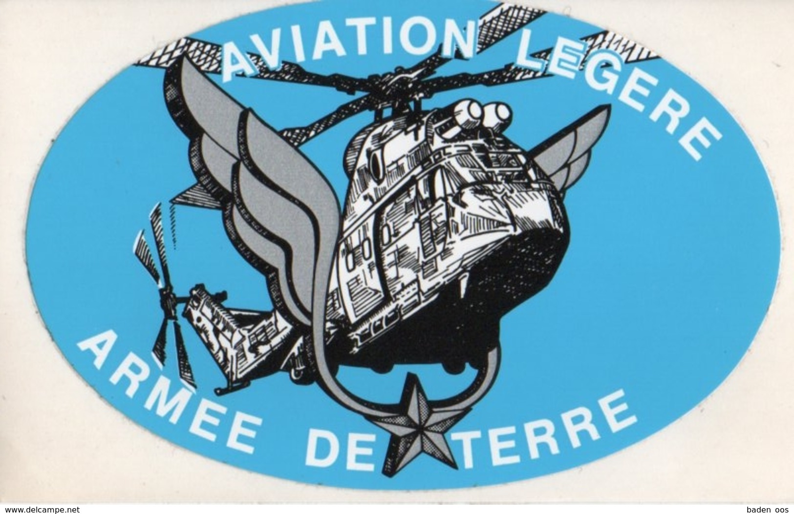 Autocollant  :Aviation Légère De L'Armée De Terre - Documents