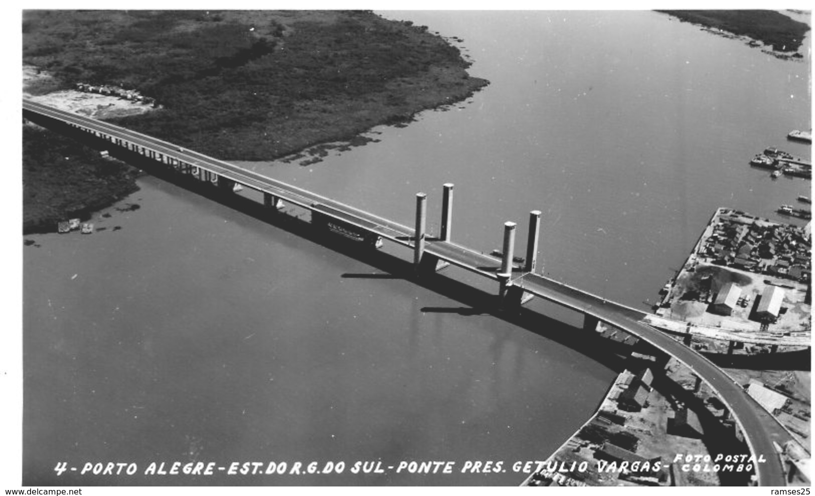 (91)  CPA  Porto Alegre Ponte Pres Getulio Vargas  (Bon  état) - Porto Alegre