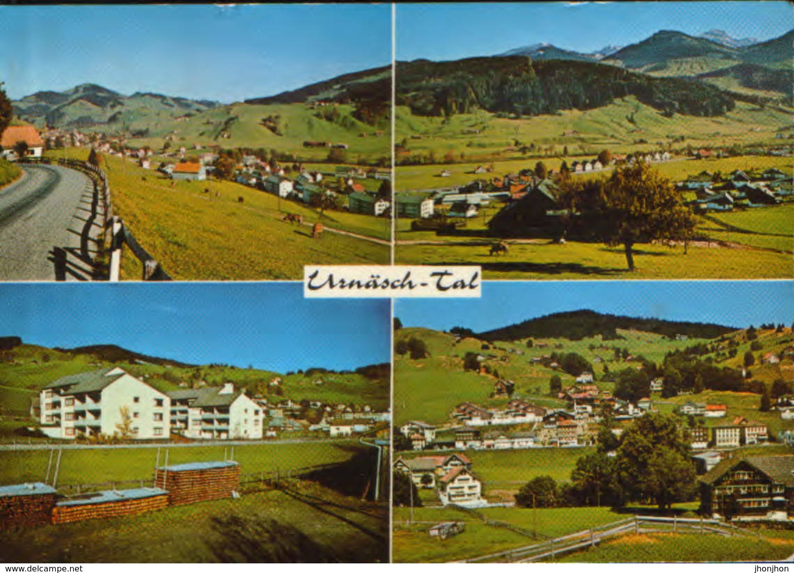 Switzerland - Postcard Circulated In 1973 - Urnasch-Tal  - Colage Of Images - 2/scans - Urnäsch