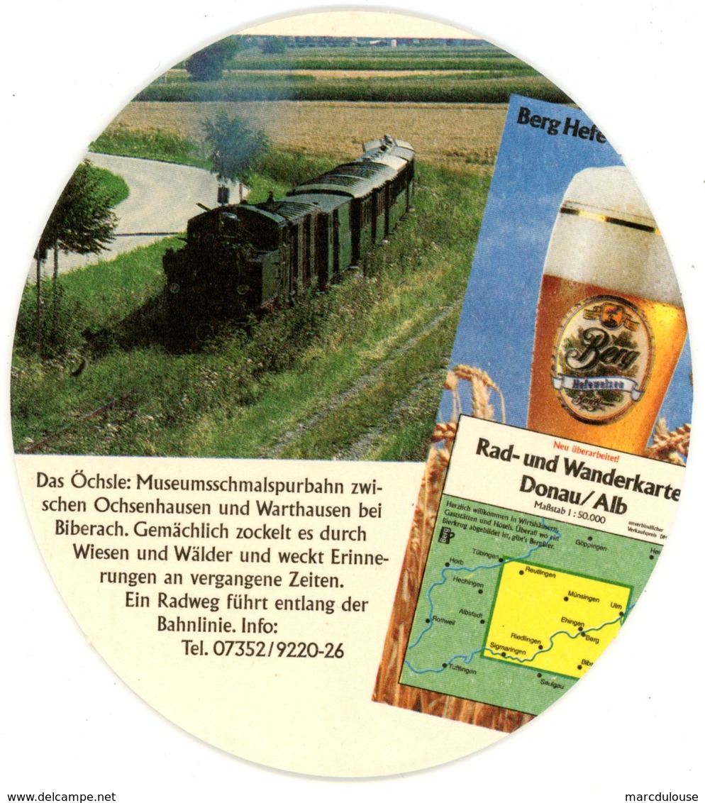 Deutschland. Berg Brauerei. Hefeweizen. Ulrich Zimmermann. Wirtshaus Seit 1466. Schmalspurbahn Ochsenhausen - Warthausen - Sous-bocks