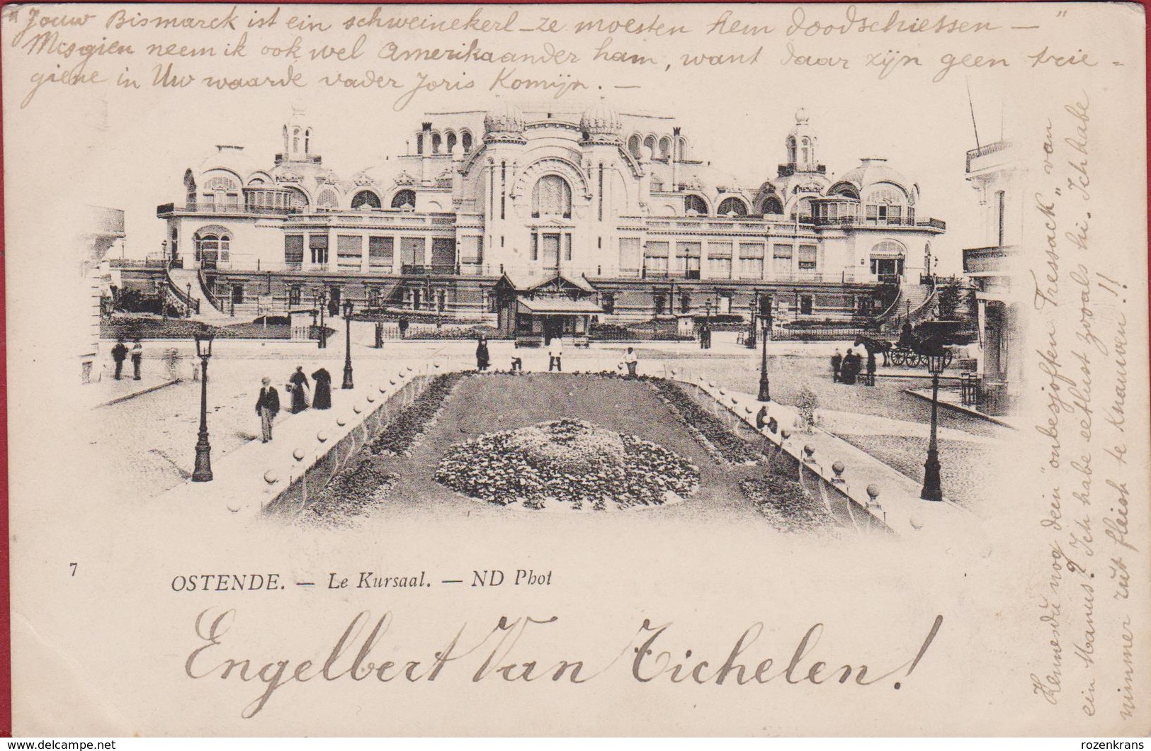 Oostende Ostende Le Kursaal 1902 Vroege Kaart Belle Epoque (In Zeer Goede Staat) - Oostende