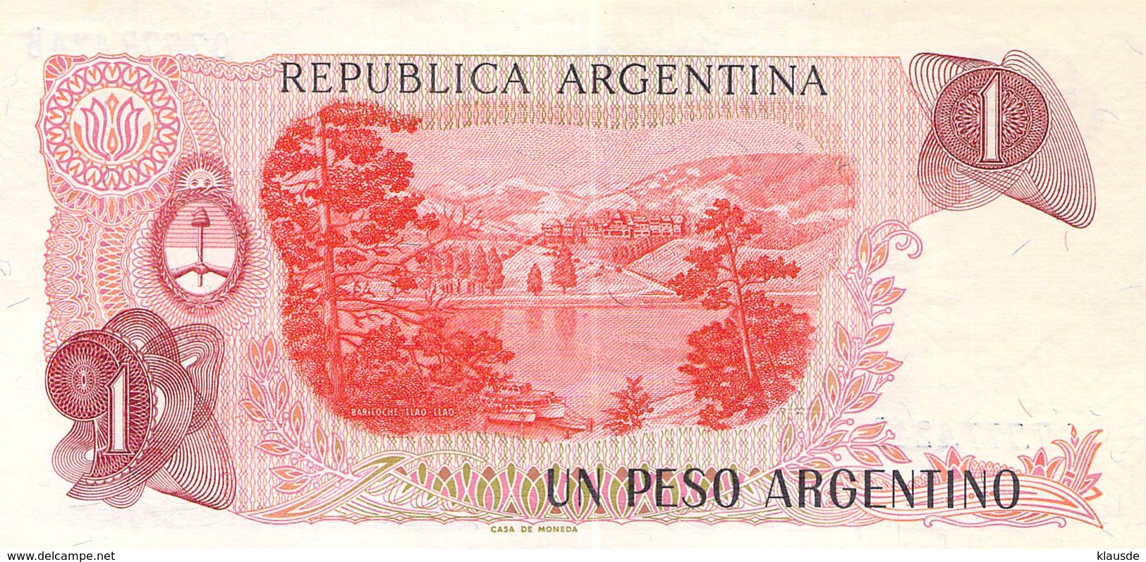 Un Peso  Banknote Argentinien - Argentine