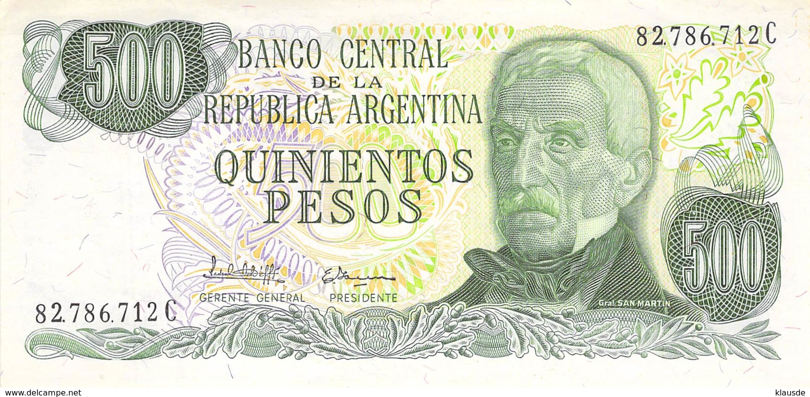 Quinientos Peso  Banknote Argentinien - Argentinien