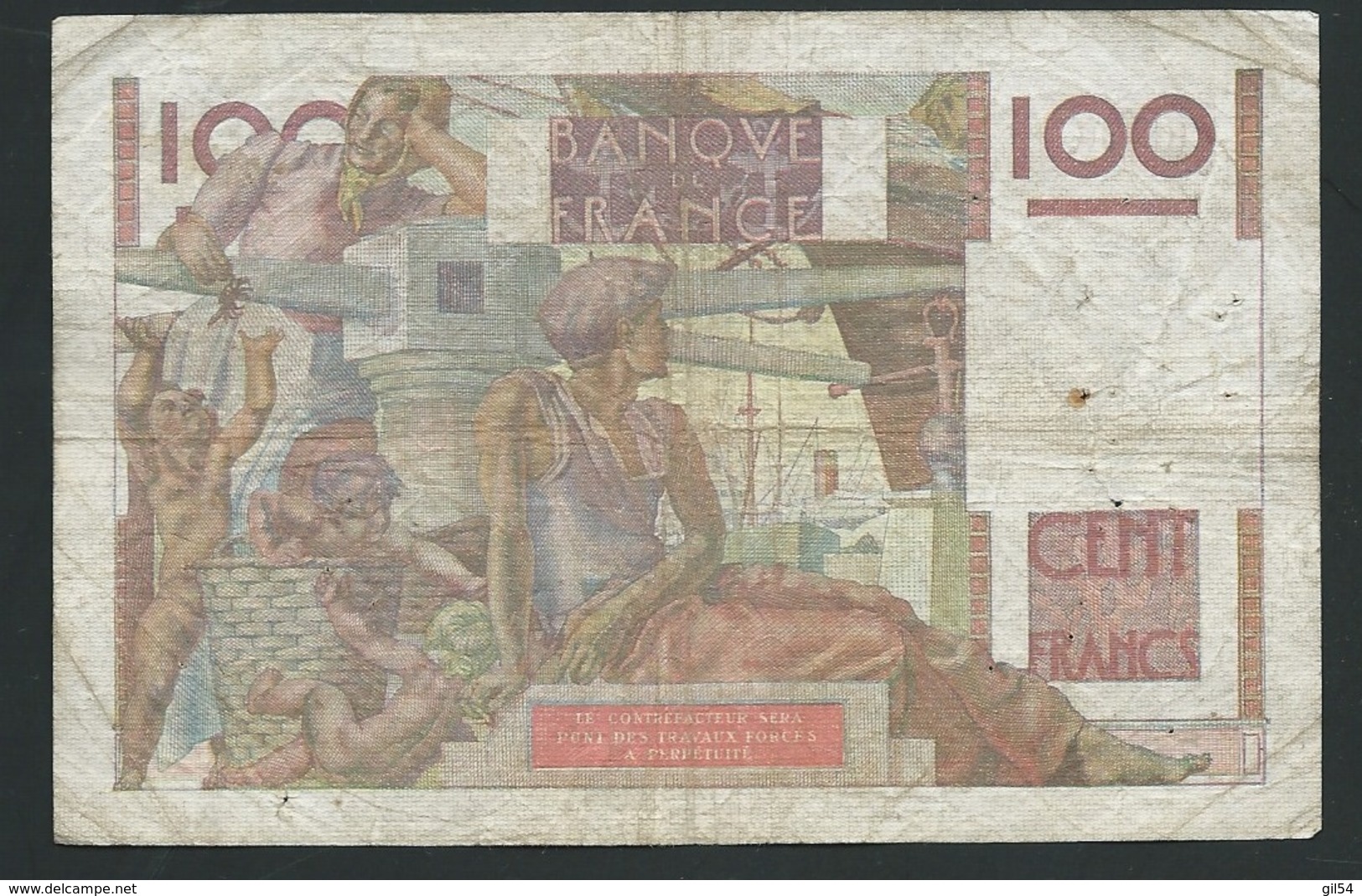 FRANCE -  100 Francs "Jeune Paysan" Du 29/06/1950  - 70392 H.358  - Laura4302 - 100 F 1945-1954 ''Jeune Paysan''