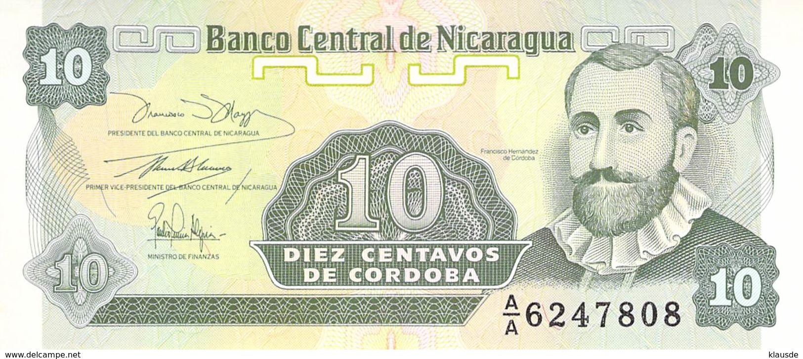 Diez Centavo  Banknote Nicaragua - Nicaragua