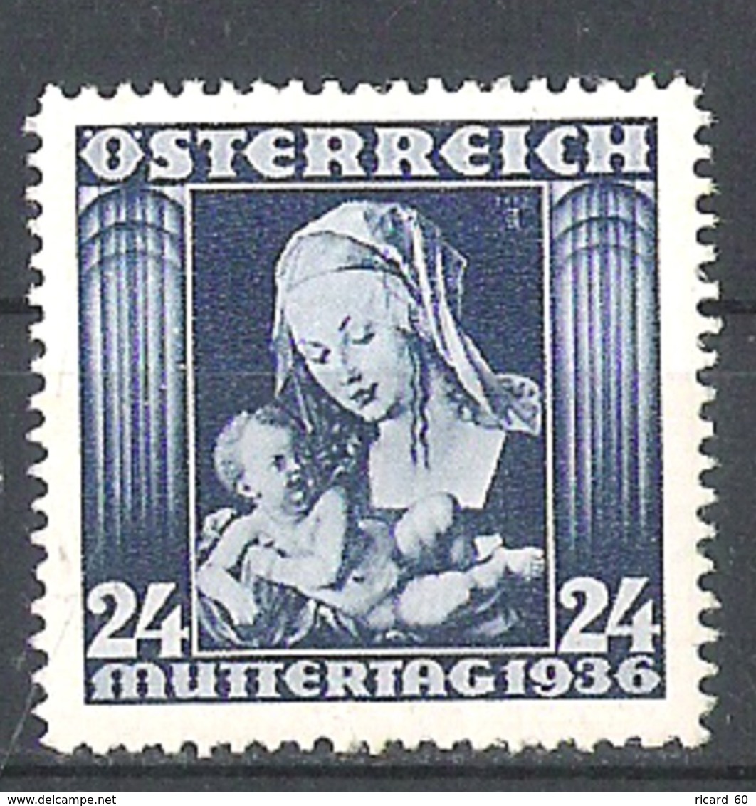 Timbres Neufs** D'autriche, N°481 Yt, Journée Des Mères, La Vierge à La Poire - Neufs