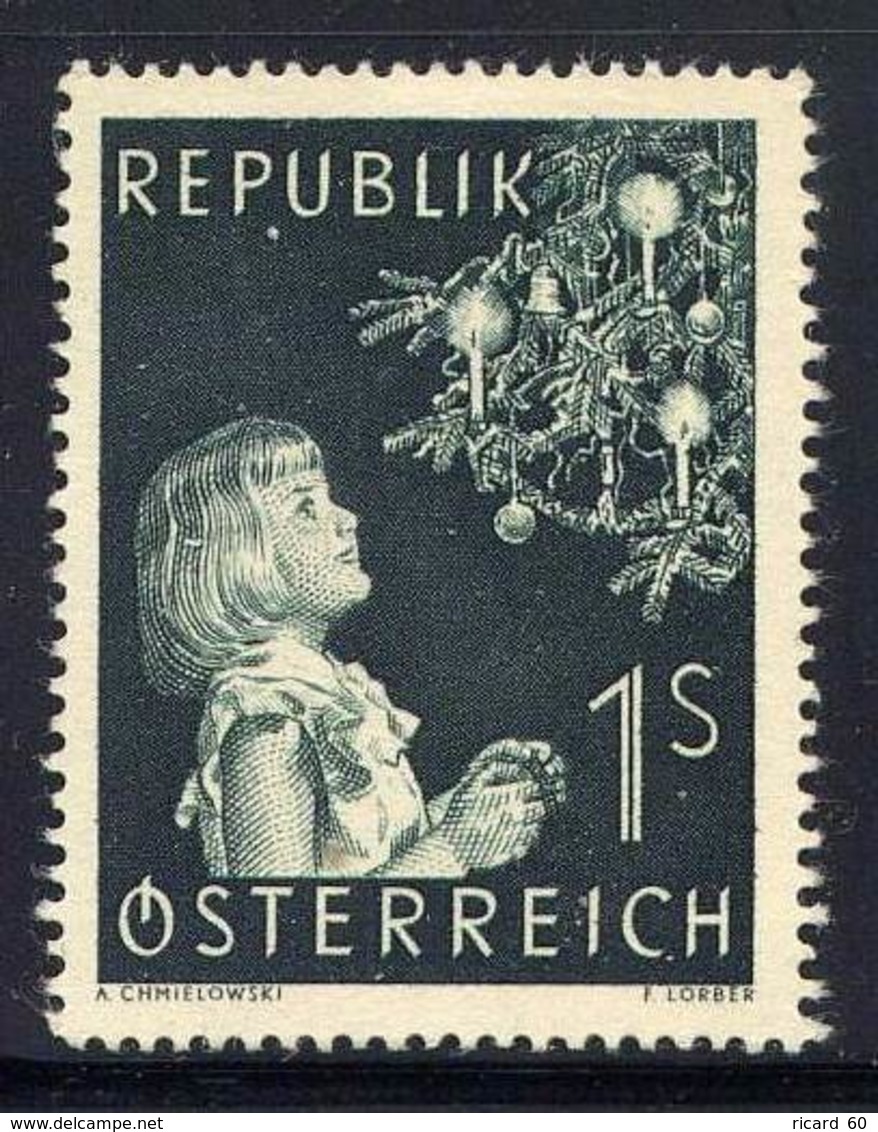 Timbres Neufs** D'autriche, N°827 Yt, Noël 1953, Fillette - Neufs