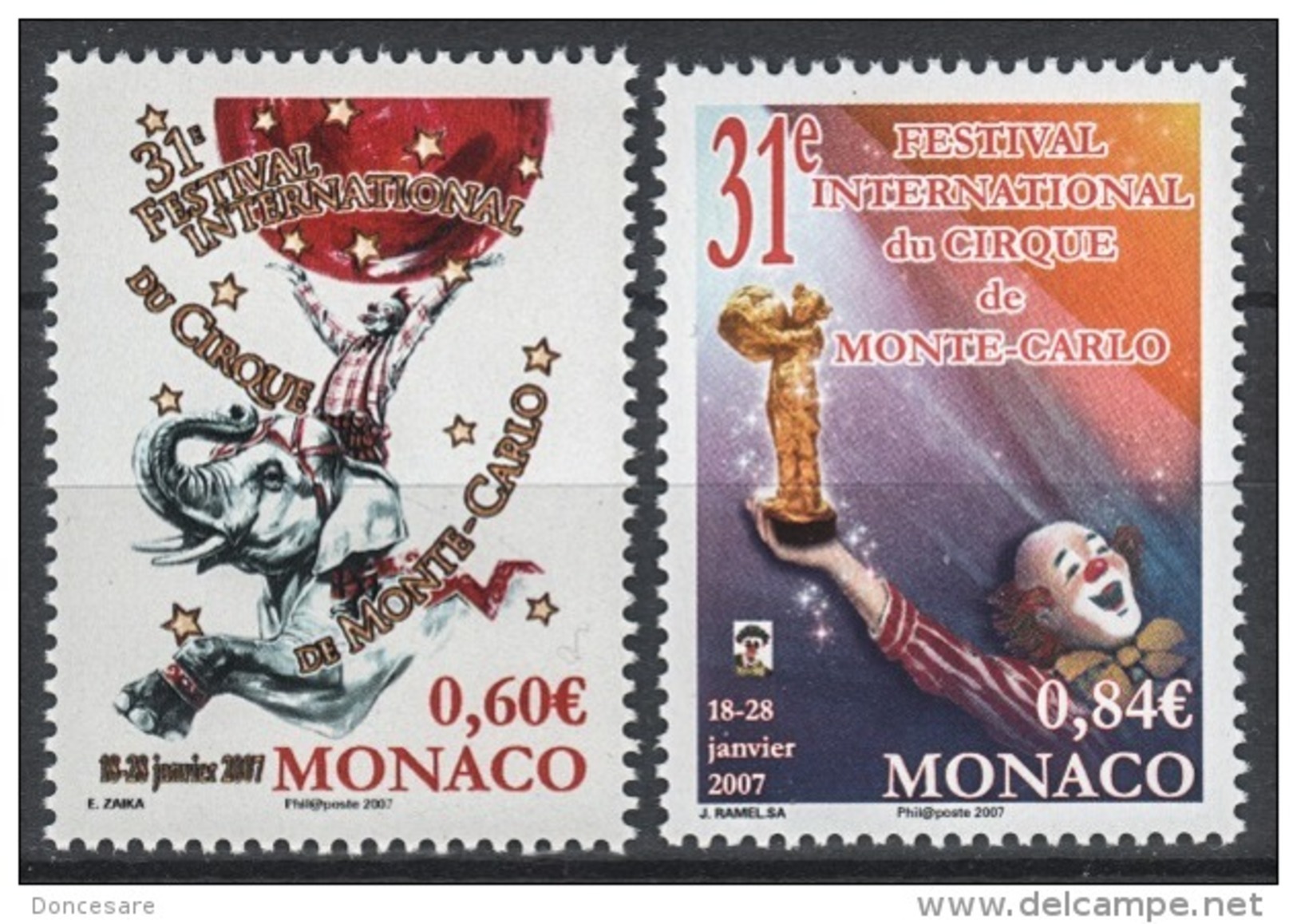 MONACO 2006 - SERIE N°2566 ET 2567 - NEUFS** - Unused Stamps